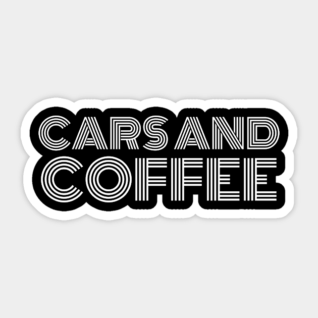 CARS AND COFFEE Sticker by Cult Classics